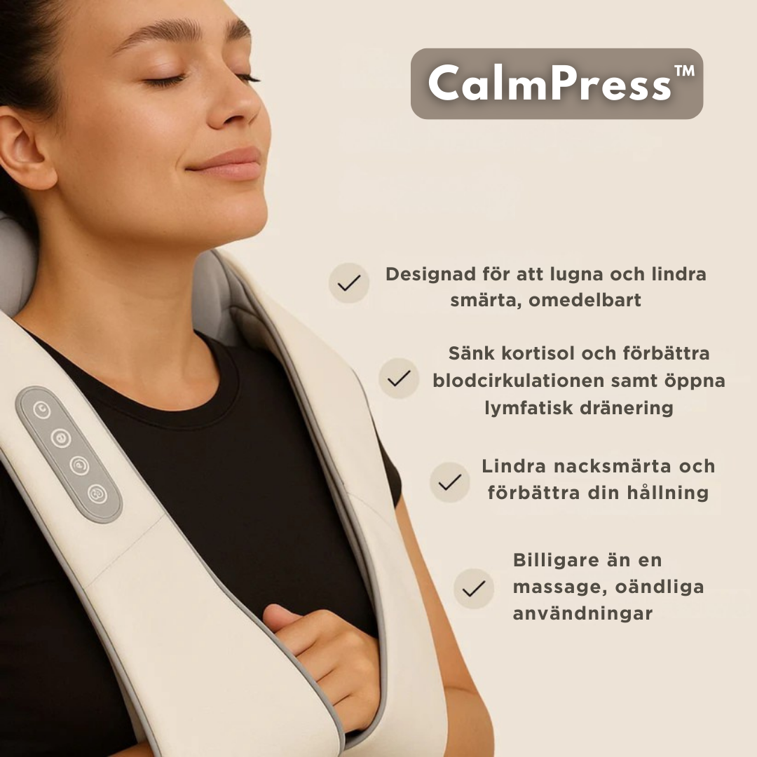 CalmPress™ - Nack- och axelmassager