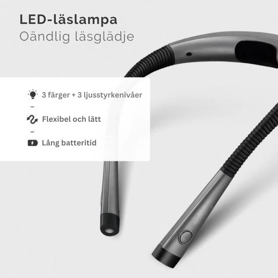 GlödNacke™ – Handsfri Läslampa
