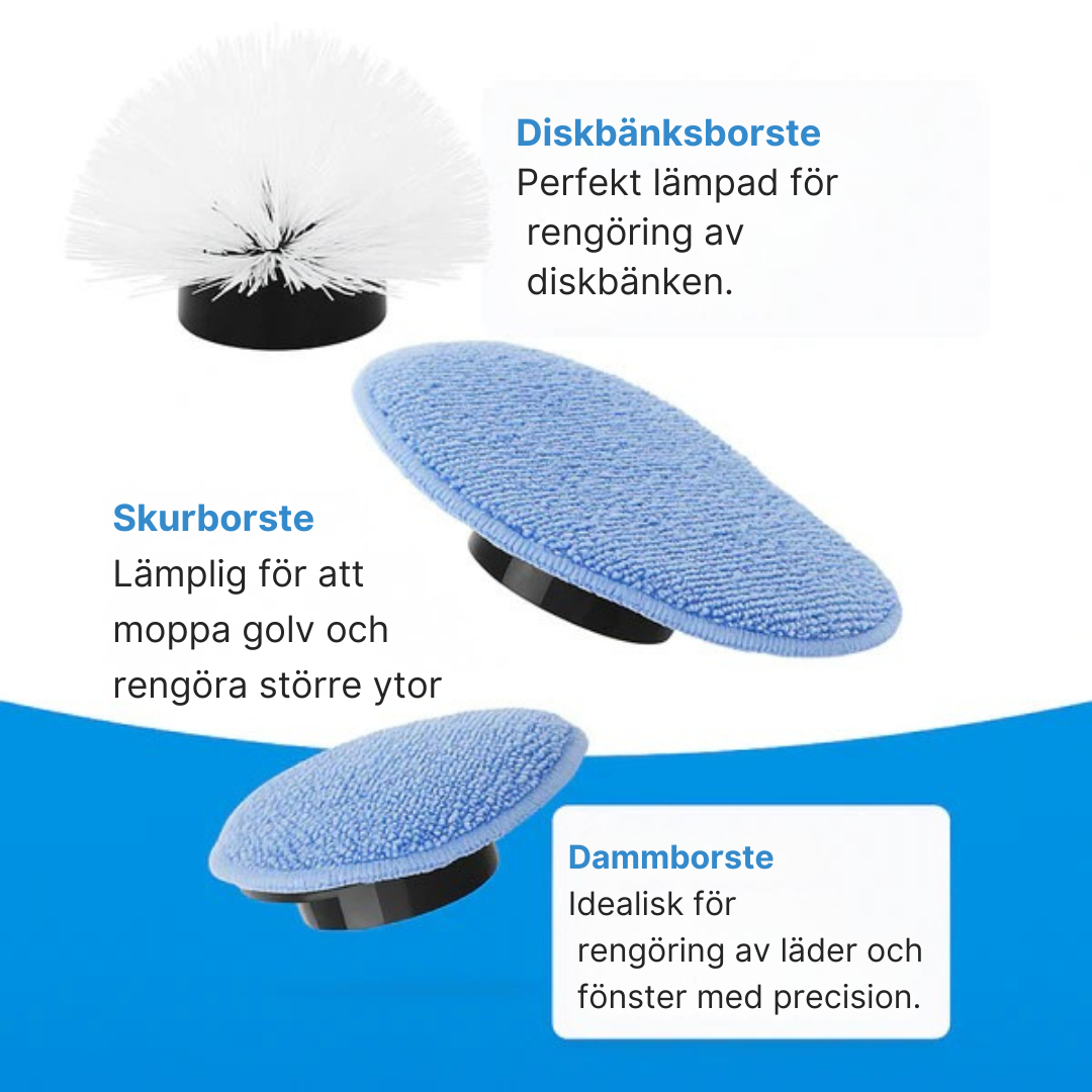 RenLätt™ – 9-i-1 Rengöringsborste