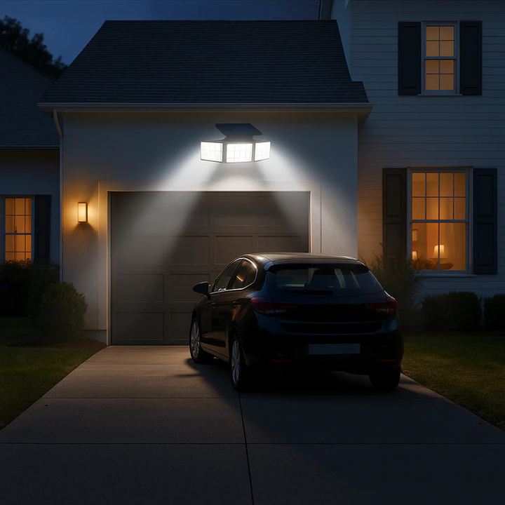 LjusVakt™ – Solcellsdriven Säkerhetslampa med Rörelsesensor