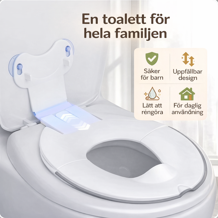 Uppfällbar barn toalettsits
