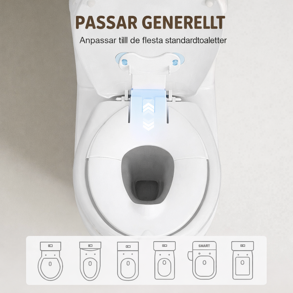 Uppfällbar barn toalettsits
