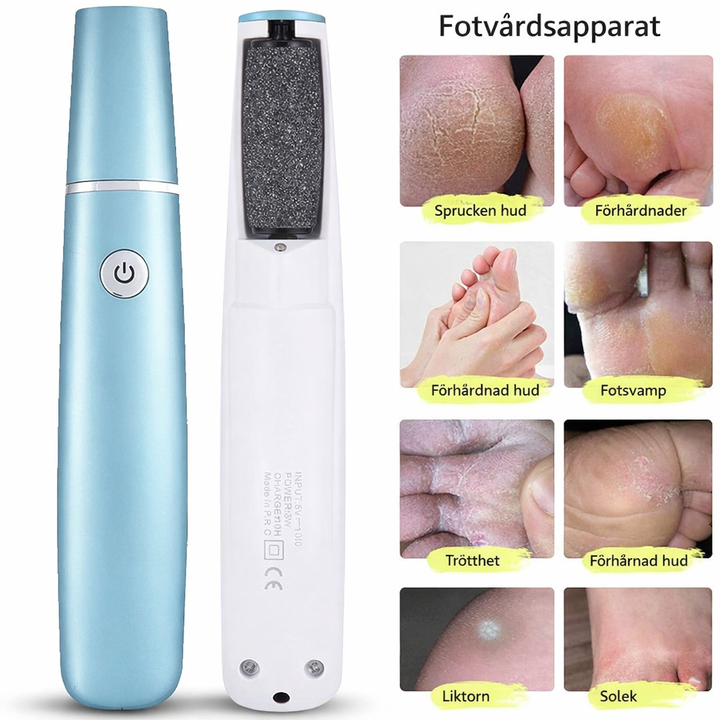 Elektrisk Fotfil mot Förhårdnader – Inkl. GRATIS Återfuktande Fotkräm